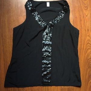 Fun and sparkly tank! Old Navy size L